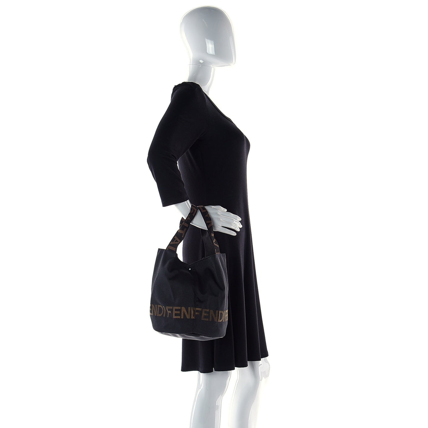 FF Canvas Bucket Bag Black