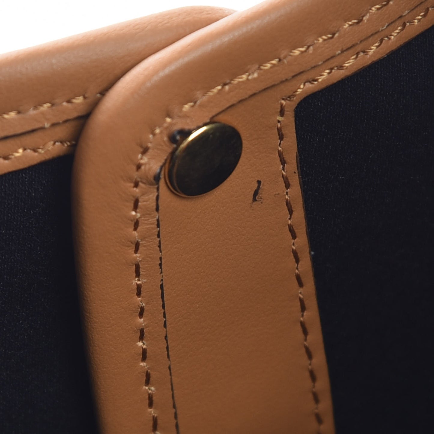 Glazed Fabric Vitello Century FF 1974 Stamp Patch Mini Peekaboo Defender Cover Mogano Panna Caramello