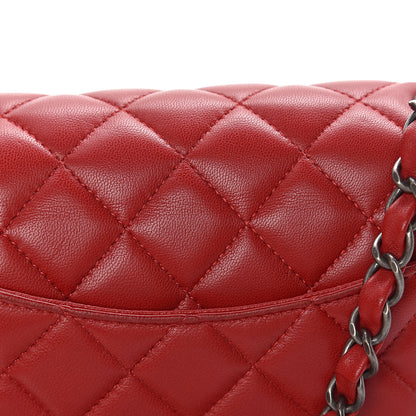 Chanel Lambskin Quilted Mini Rectangular Flap Red 10 of 14