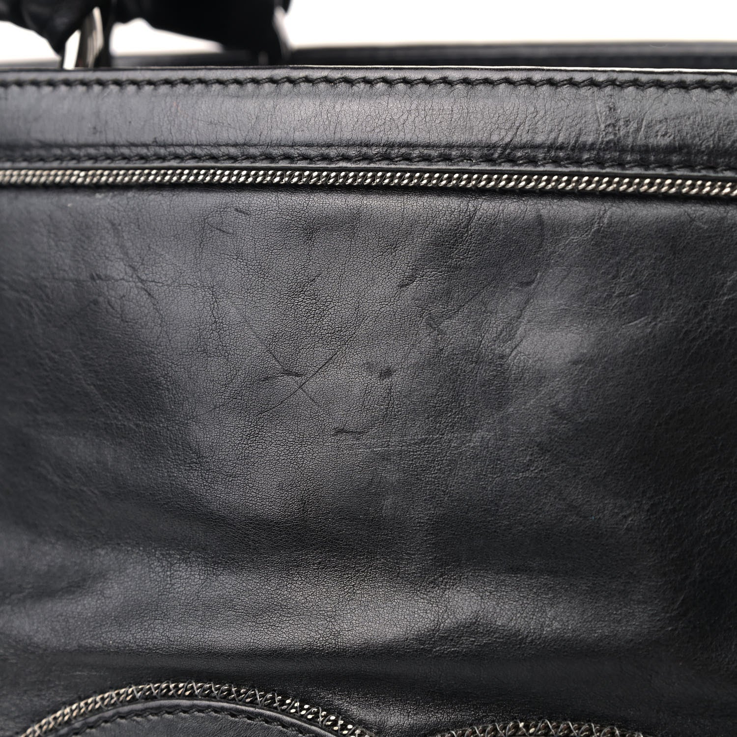 Chanel Lambskin East West Soho Shopper Black 11 of 16
