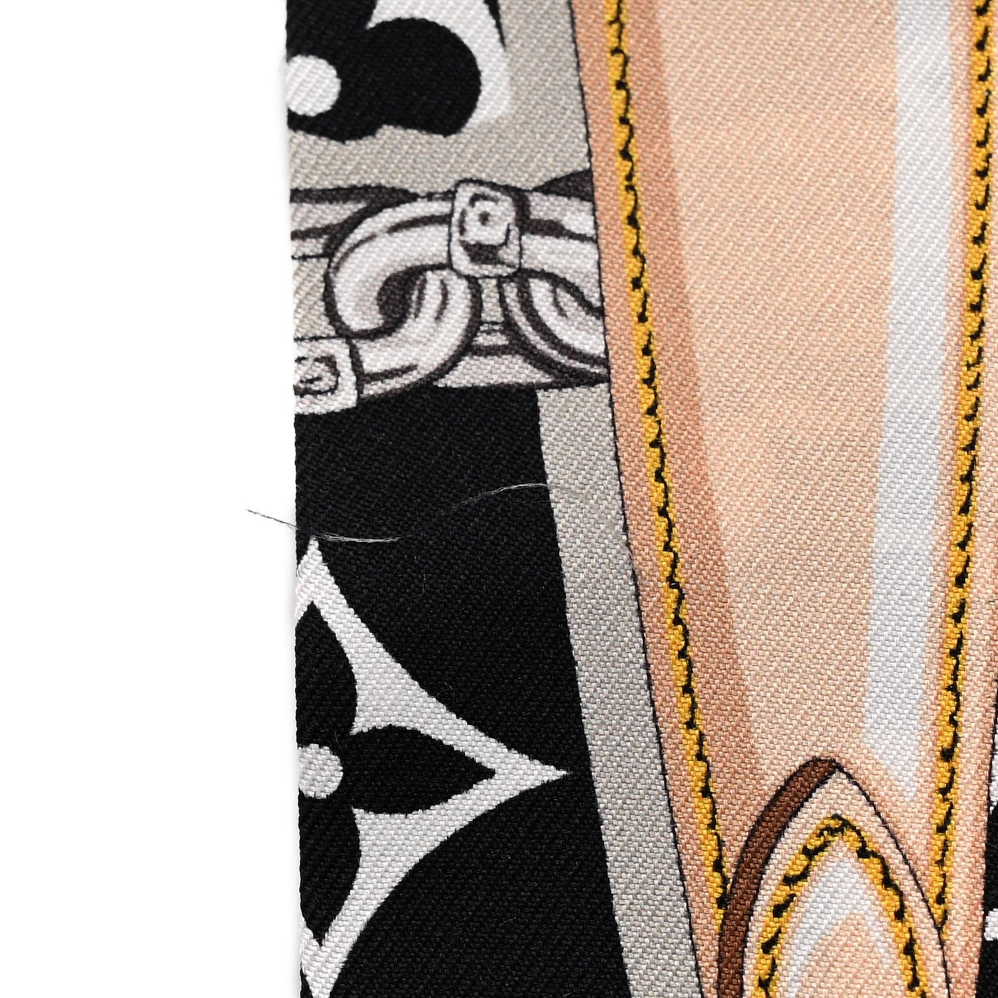 Silk Monogram Confidential Bandeau Black