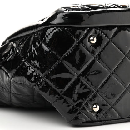 Chanel Patent Quilted Chic and Glitter Large Tote Black 8 of 9