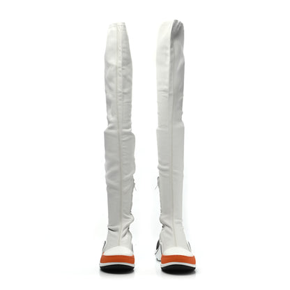 Louis Vuitton Stretch Lambskin LV Archlight Flat Thigh High Boots 38.5 White 2 of 4