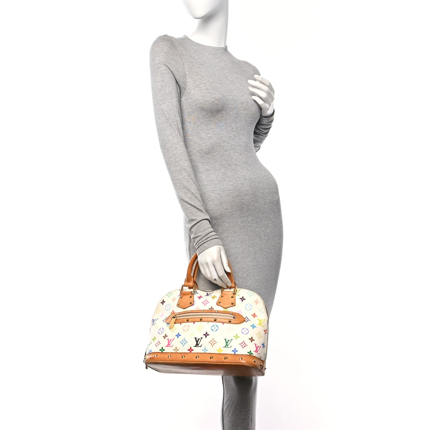 Louis Vuitton Monogram Multicolor Alma White 2 of 12