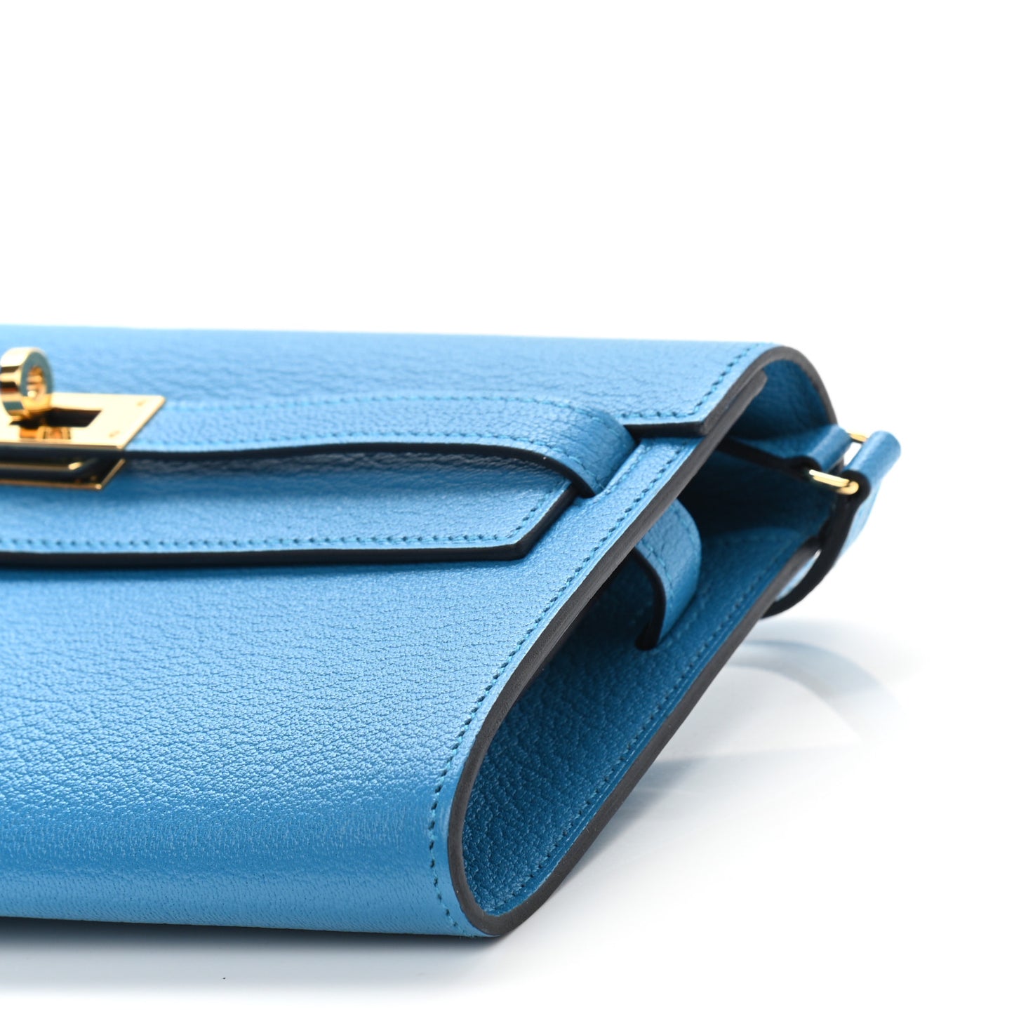 Chevre Mysore Kelly Wallet To Go Bleu Zanzibar