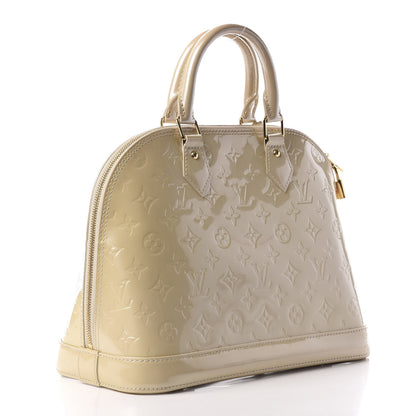 Louis Vuitton Vernis Alma PM Blanc Corail 3 of 9