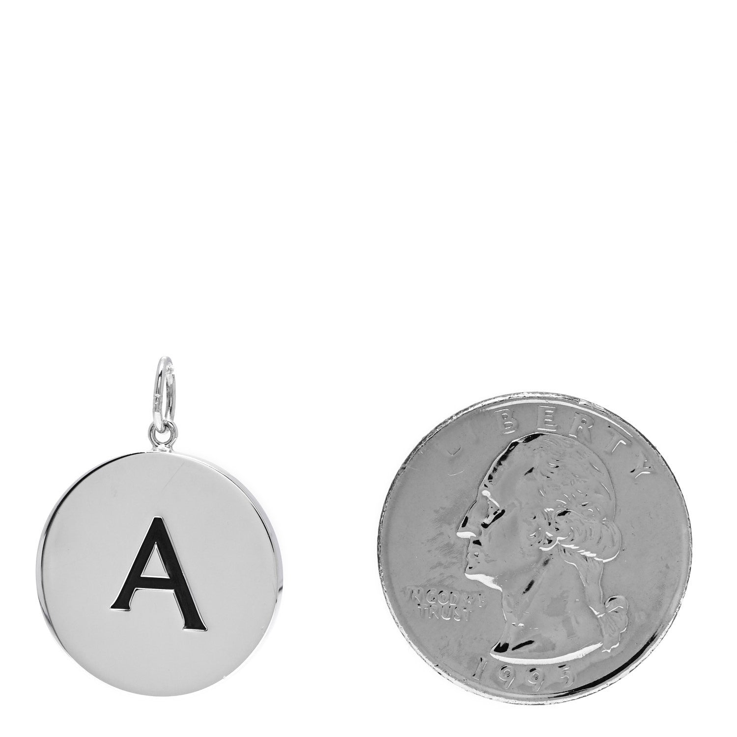 Tiffany Sterling Silver Block Letter A Charm 2 of 5
