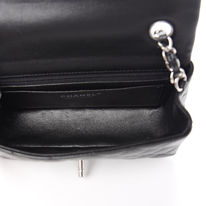 Chanel Lambskin Quilted Mini Rectangular Flap Black 5 of 12