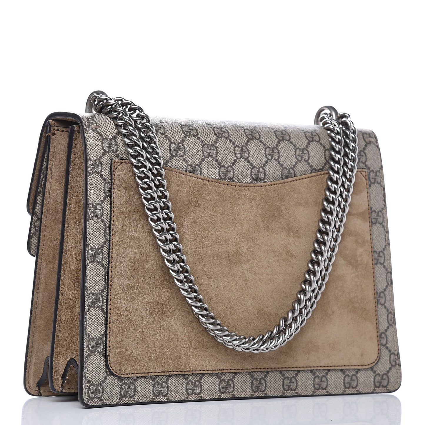 GG Supreme Monogram Medium Dionysus Shoulder Bag Taupe