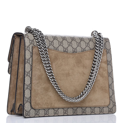 Gucci GG Supreme Monogram Medium Dionysus Shoulder Bag Taupe 3 of 9