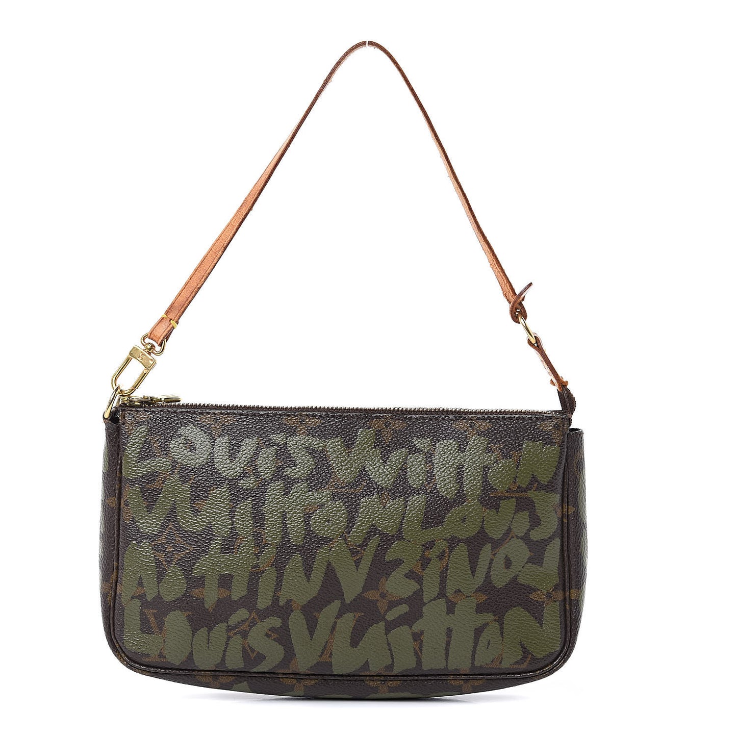 Monogram Graffiti Pochette Accessories Kaki