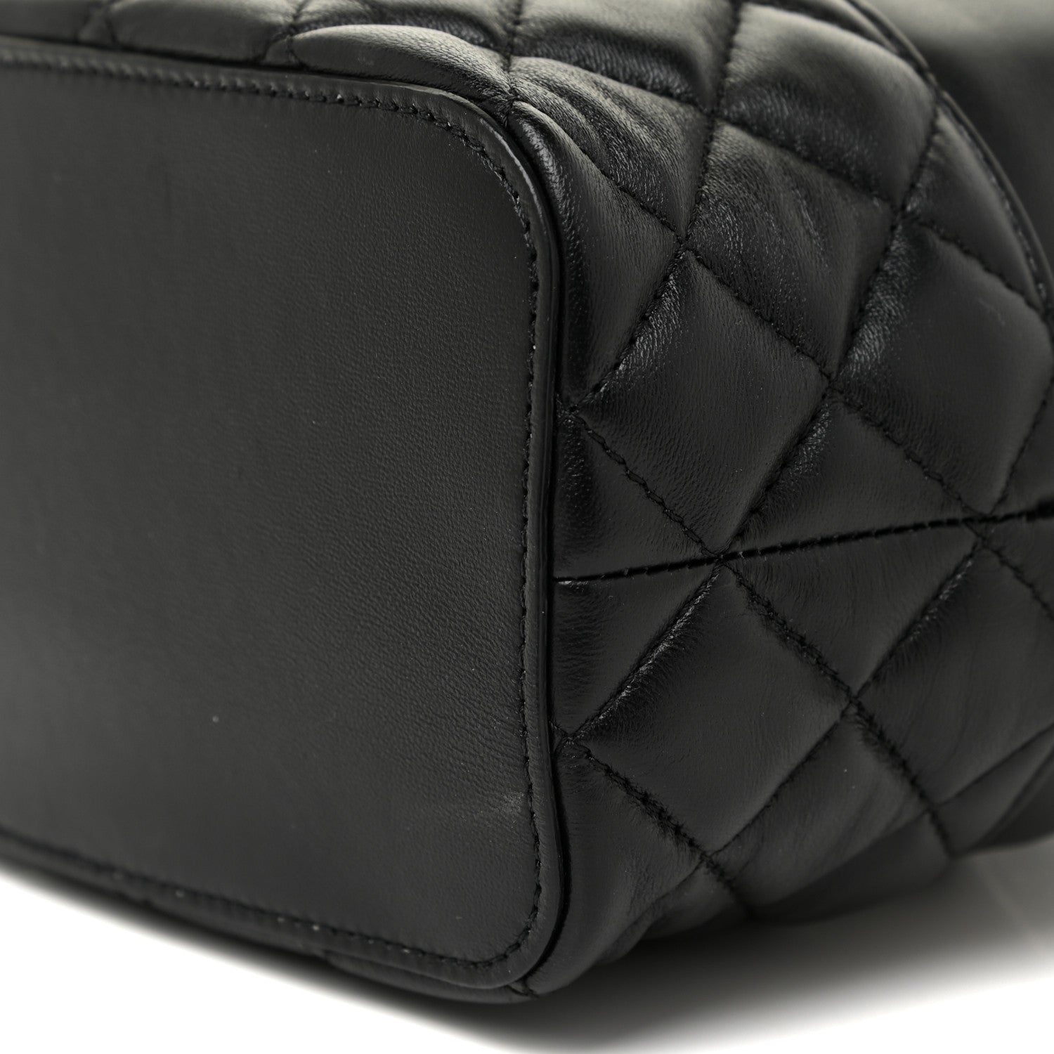 Versace Nappa Quilted Medusa Bucket Bag Black 9 of 10