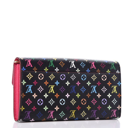 Louis Vuitton Monogram Multicolor Sarah Wallet NM Black Grenade 3 of 11