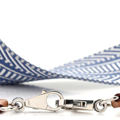Hermes Toile Swift 50mm Sangle Cavale Shoulder Strap Ecru Bleu Brighton Gold 5 of 5