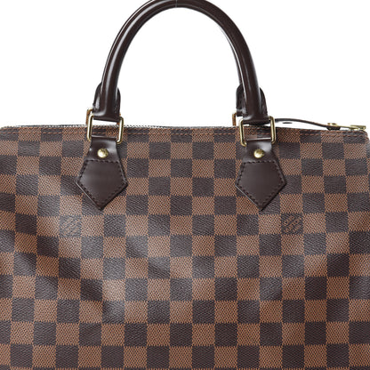 Louis Vuitton Damier Ebene Speedy 30 7 of 9