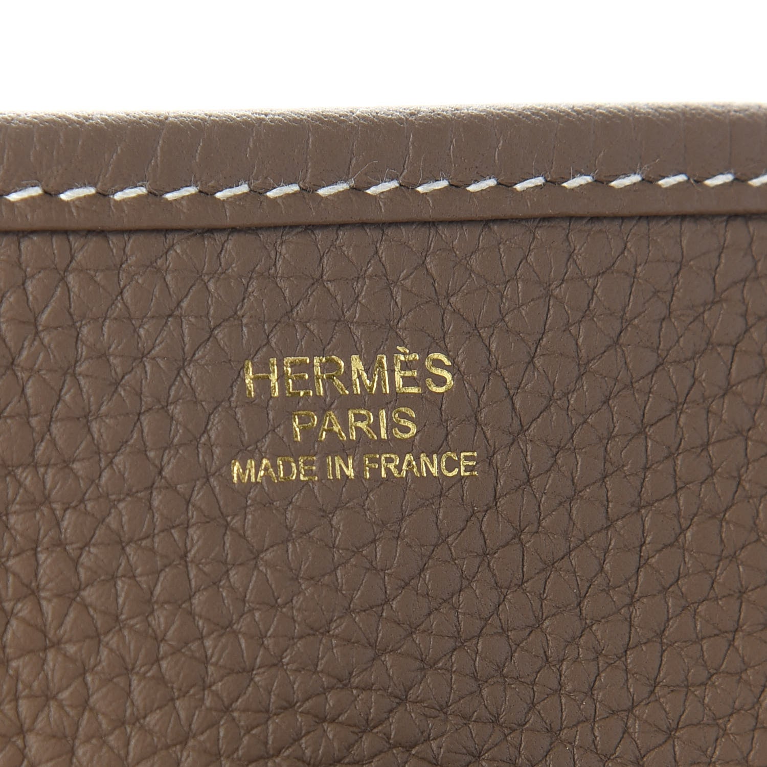 Hermes Taurillon Clemence Evelyne III PM Etoupe 6 of 10