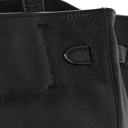 Celine Soft Grained Calfskin Small Belt Cabas Phantom Black 12 of 12