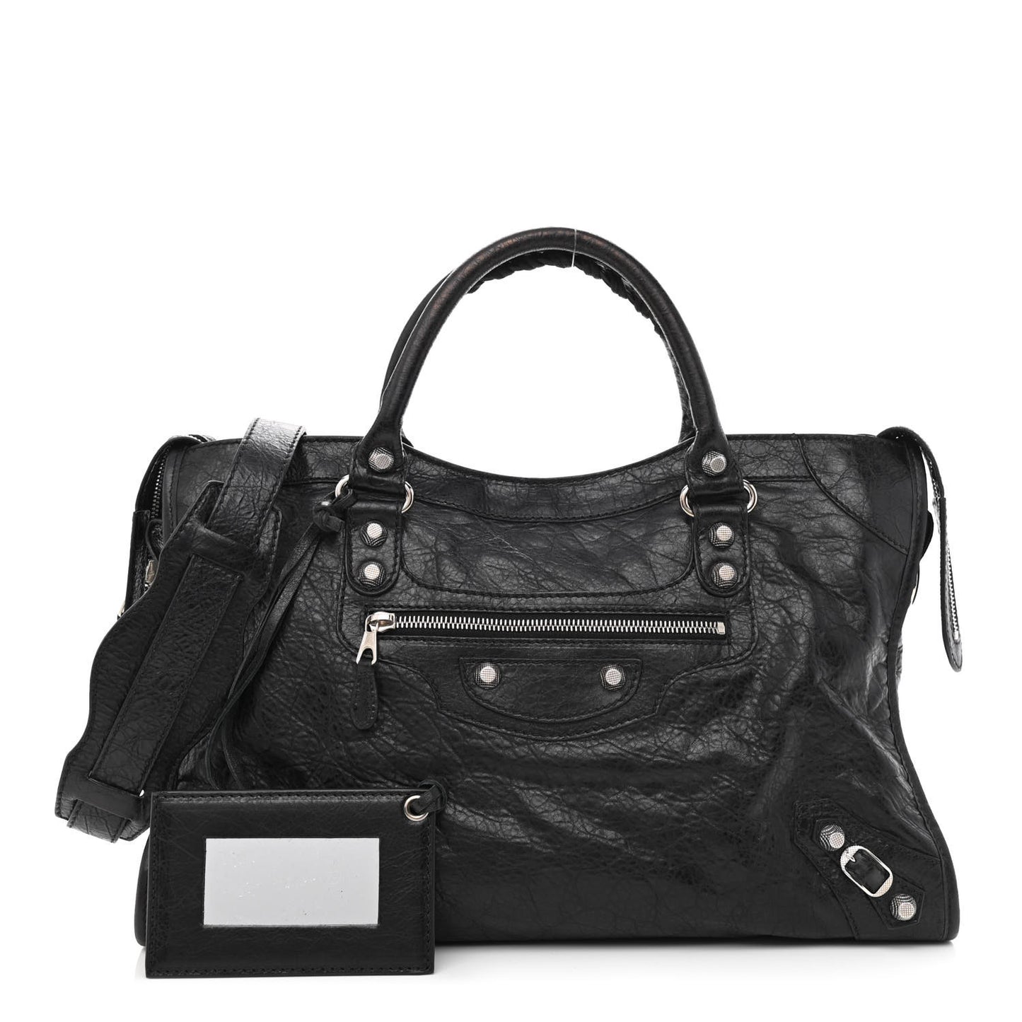 Agneau Giant 12 Silver Hardware City Black