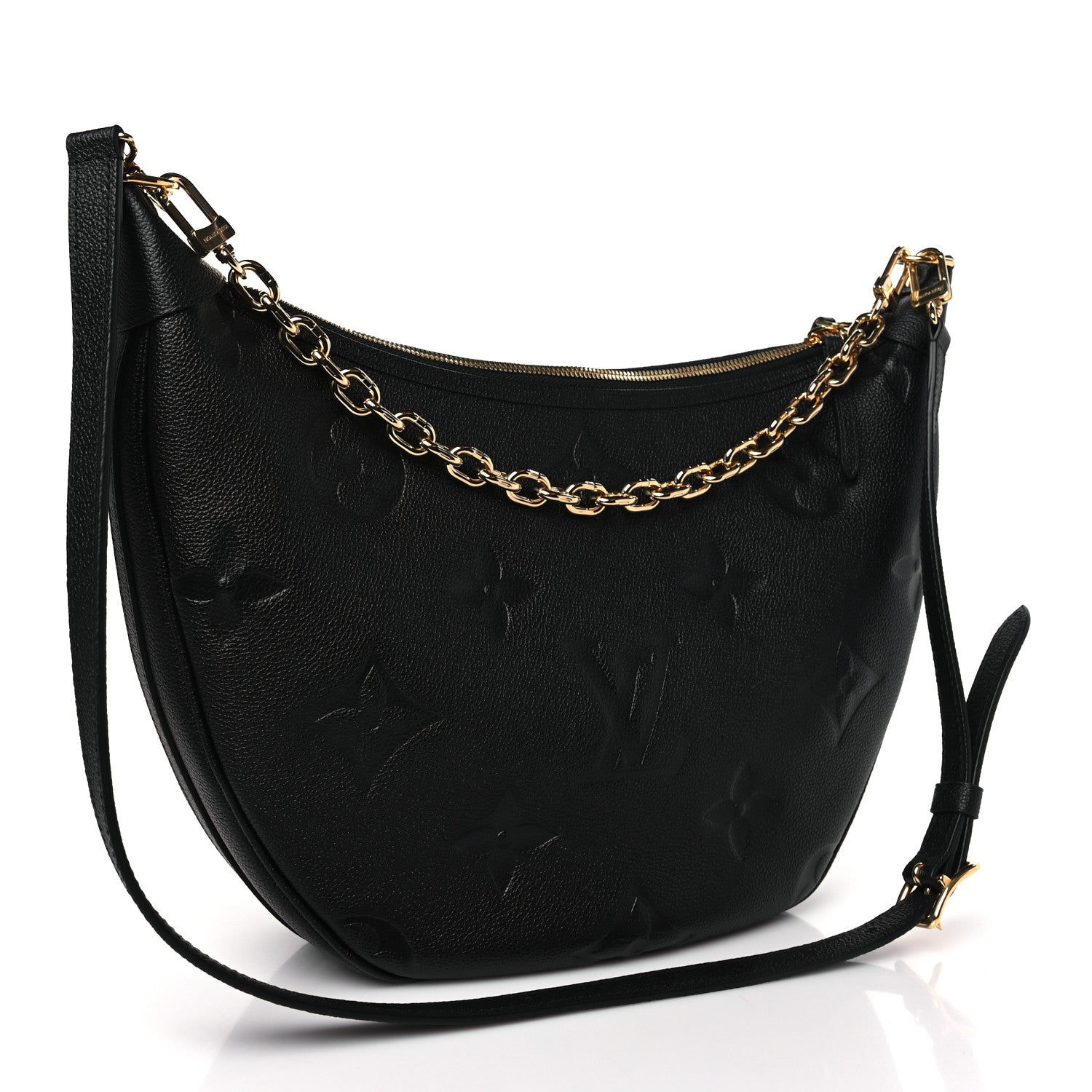Louis Vuitton Empreinte Monogram Giant Loop Hobo Black 4 of 9