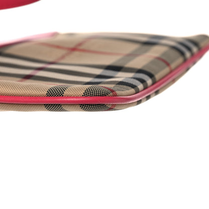 Burberry Haymarket Check Zip Pouch Pink 8 of 9