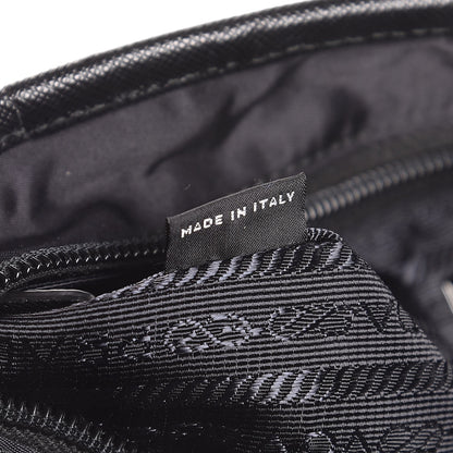 Prada Nylon Flat Messenger Bag Black 7 of 8