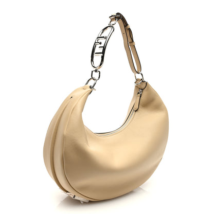 Fendi Vitello Grace Matte Medium Fendigraphy Hobo Bag Beige Amido 3 of 10