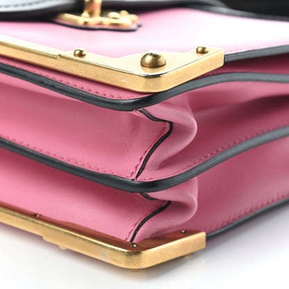 Prada City Calf Saffiano Cahier Bag Fuxia Black 7 of 7