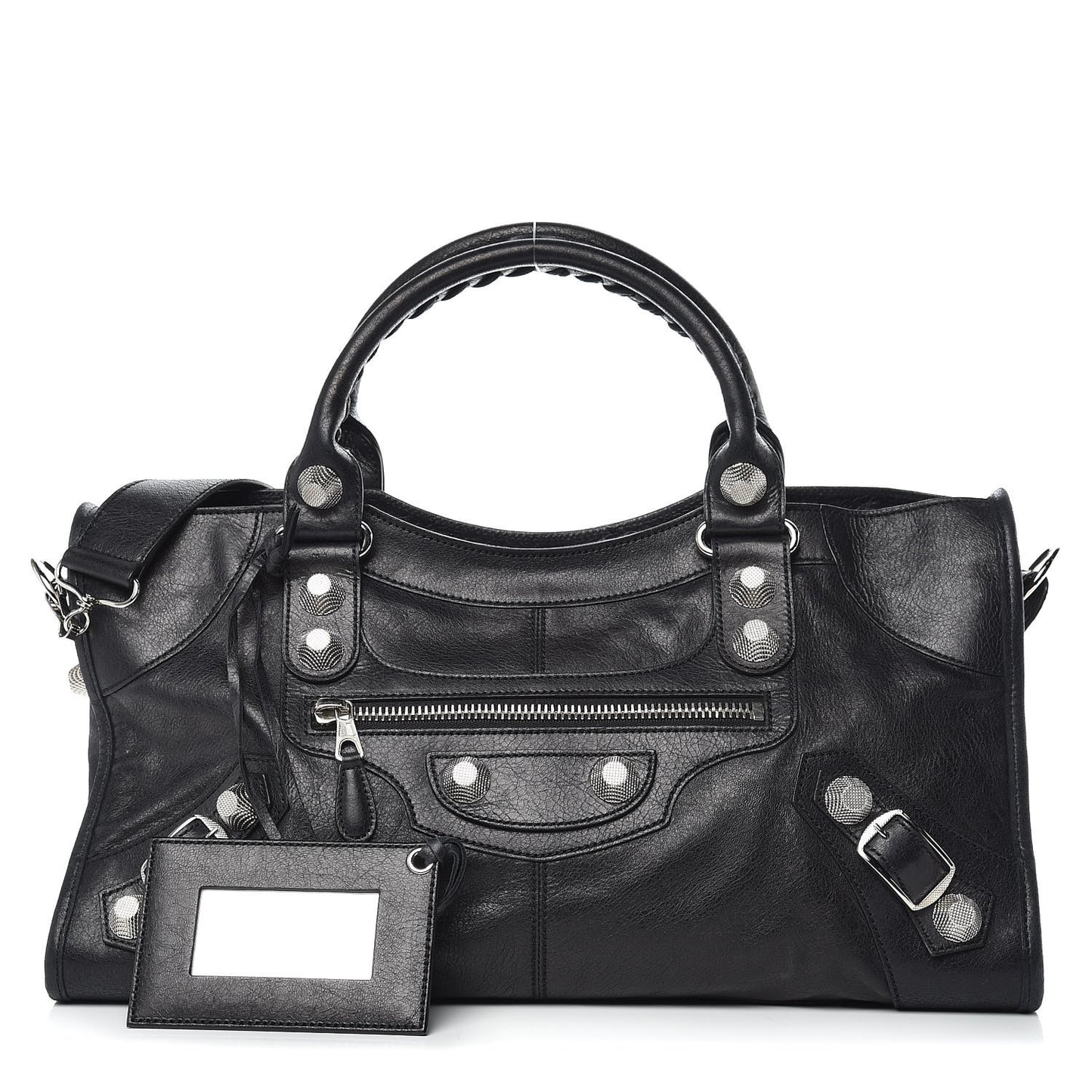 Agneau Giant 21 Silver Hardware Part Time Black