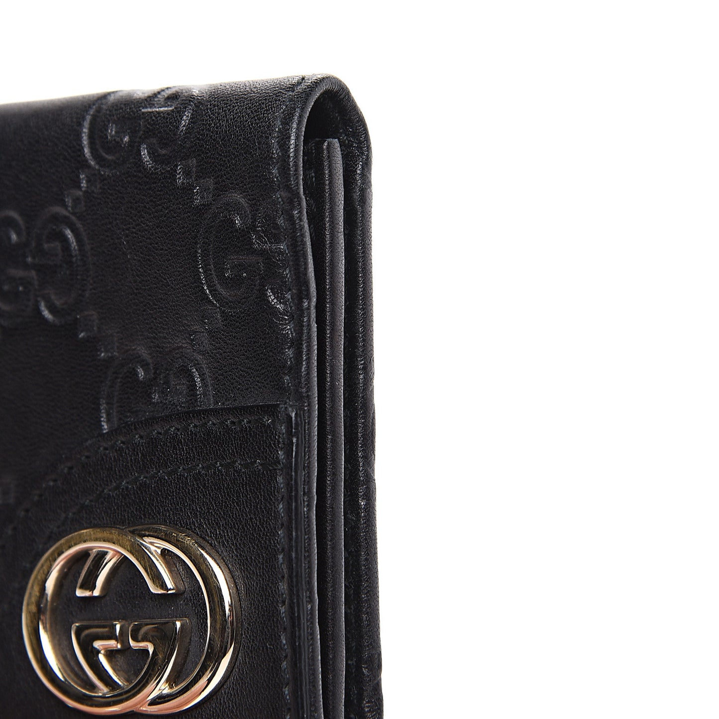 Guccissima Card Case Black