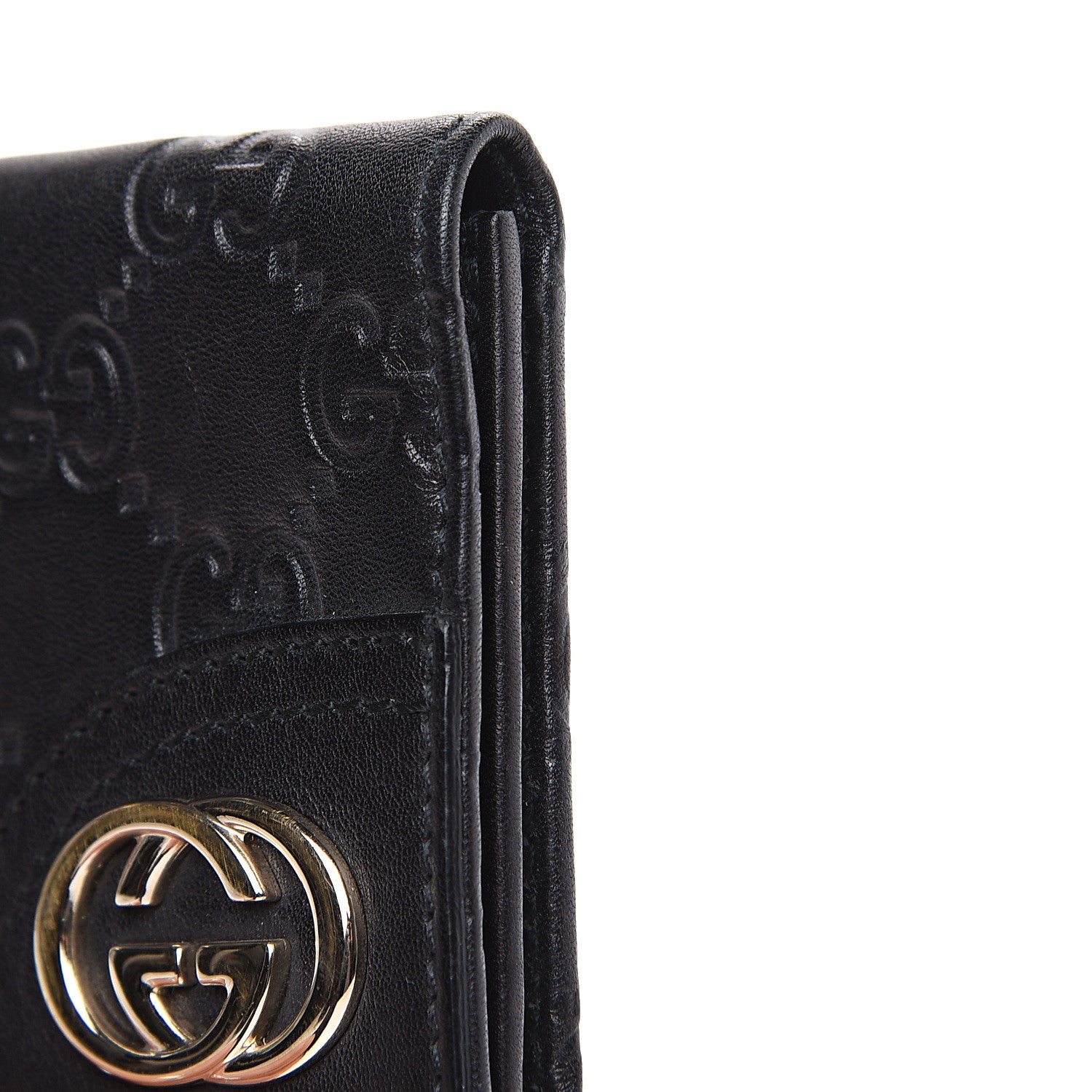 Gucci Guccissima Card Case Black 8 of 9