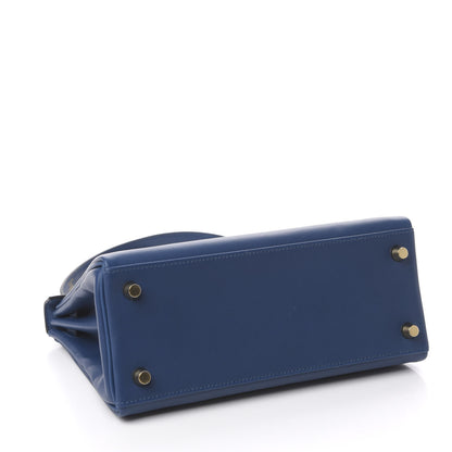 Hermes Swift Kelly Retourne 25 Deep Bleu 4 of 11