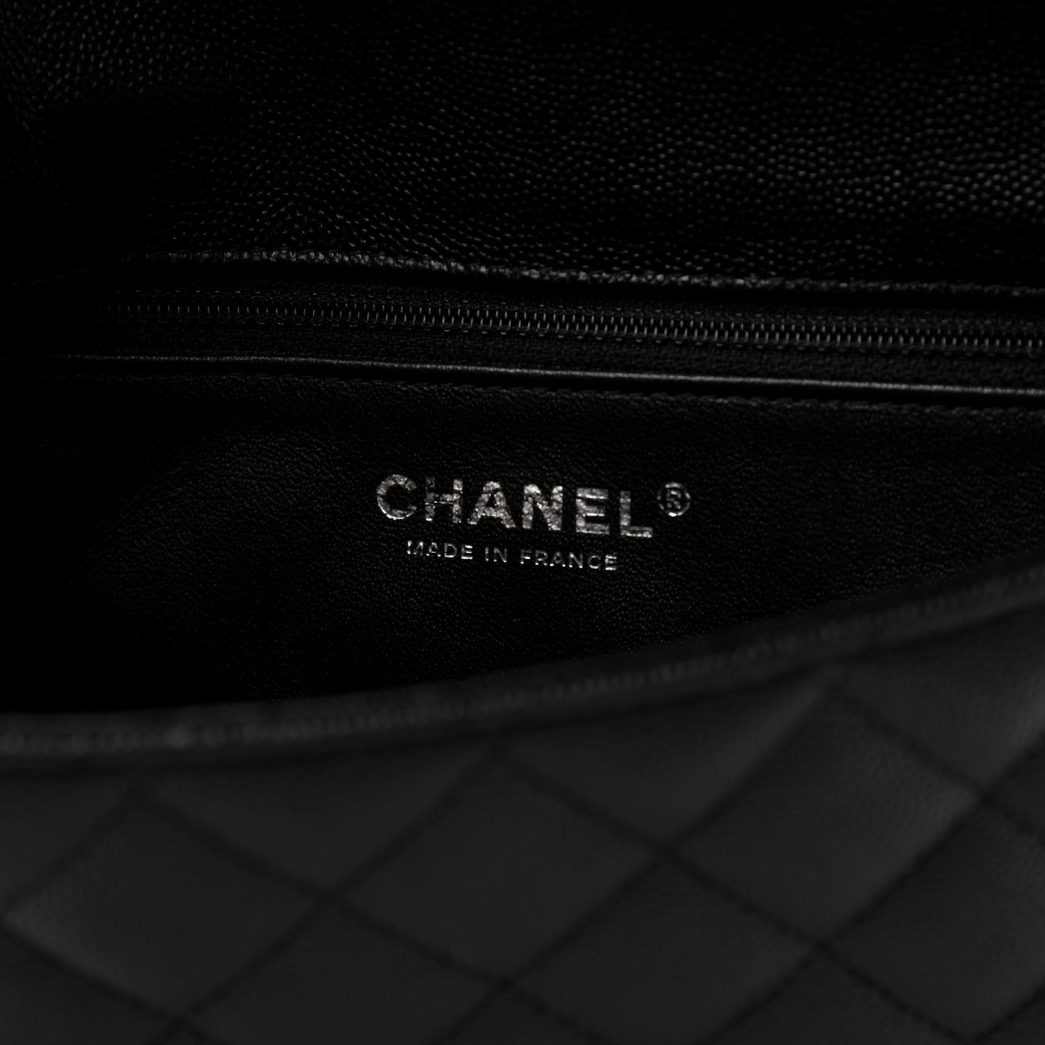 Chanel Caviar Quilted Flap Clutch Black 5 of 6