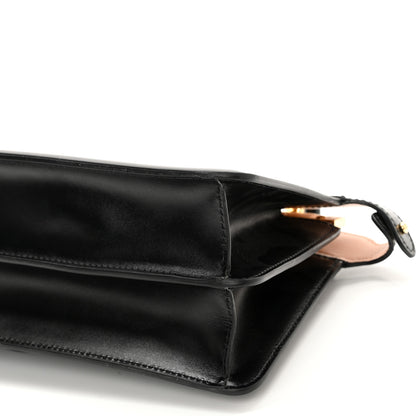 Fendi Vitello King Luxor Shiny Nappa Medium Peekaboo I SEE U East West Satchel Black Light Rose 10 of 10