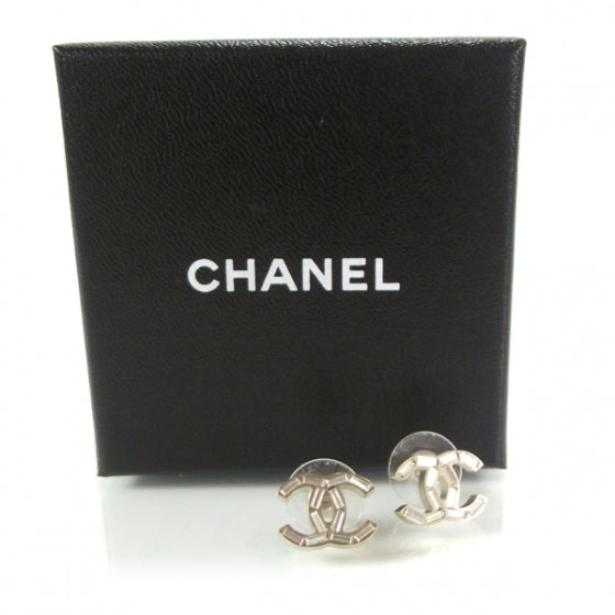 Chanel Baguette Crystal CC Earrings 5 of 5