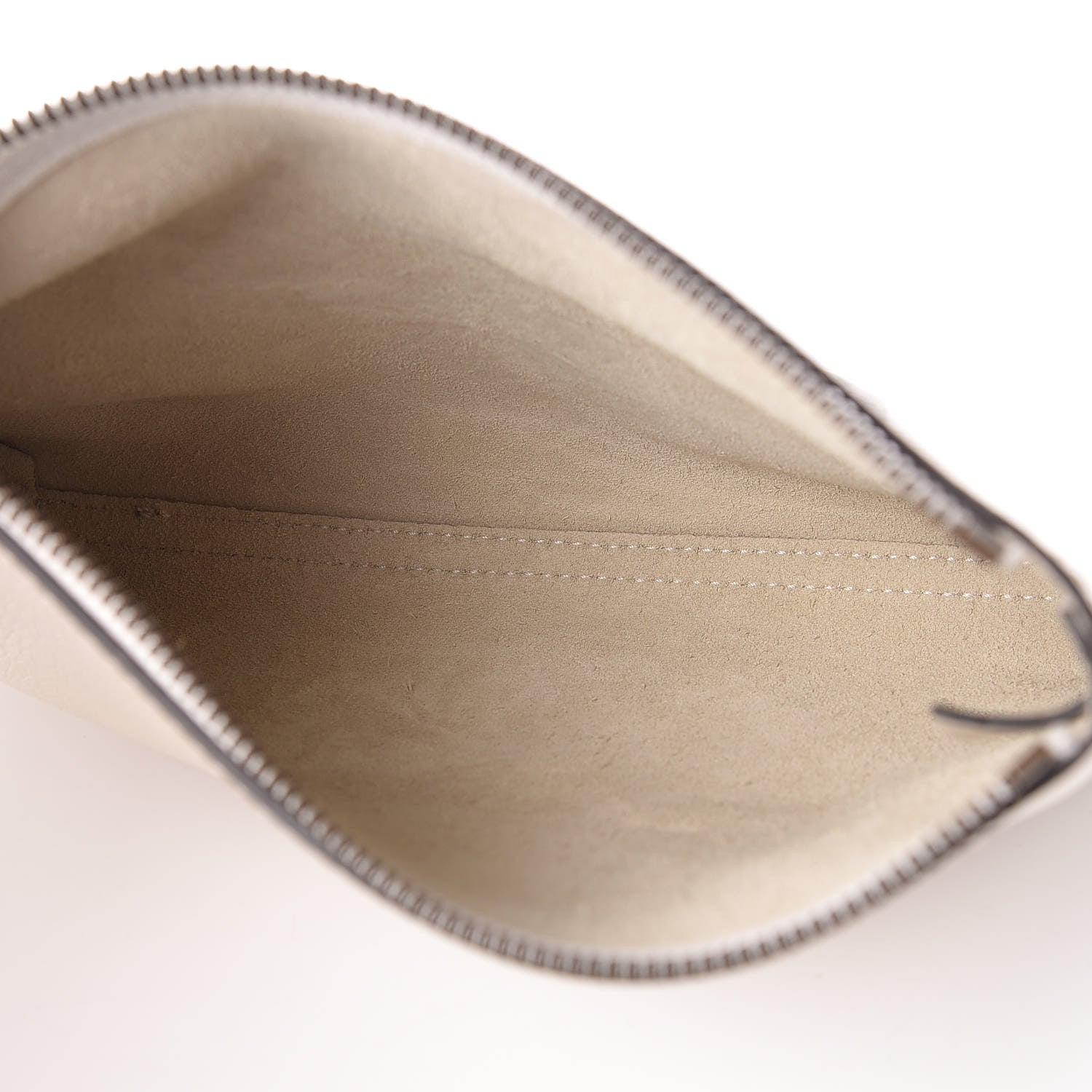 Gucci Pebbled Calfskin Medium Logo Portfolio Clutch White 5 of 10