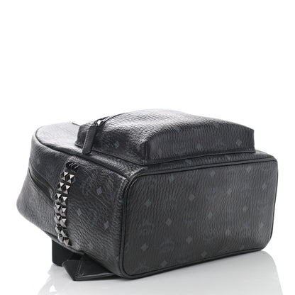 MCM Visetos Small Side Stud Stark Backpack Black 4 of 11