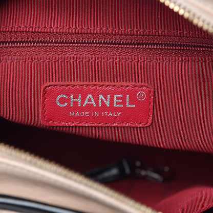 Chanel Aged Calfskin Quilted Medium Gabrielle Hobo Beige Black 6 of 14