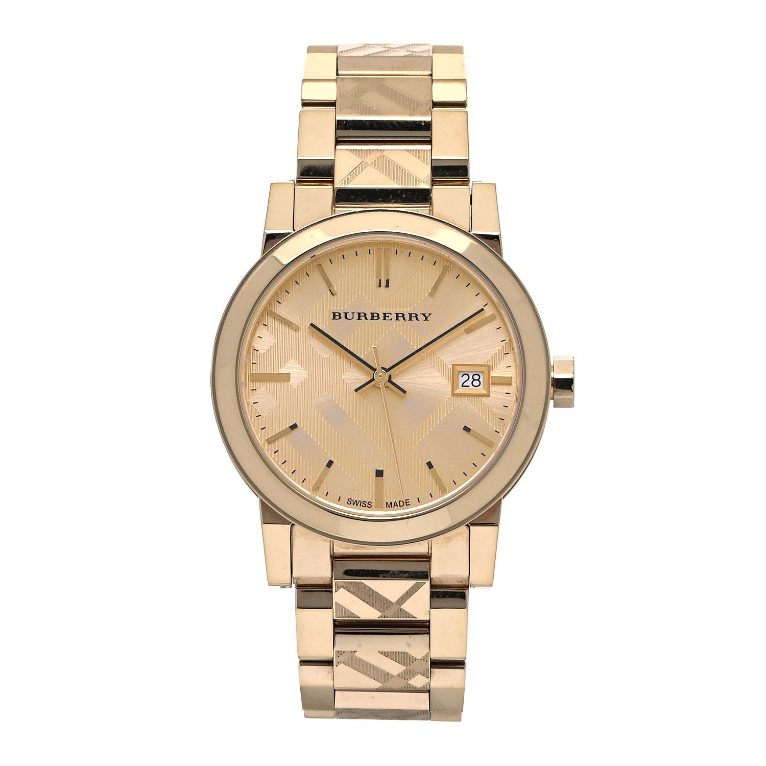 Burberry Stainless Steel 34mm The City Quartz Watch Gold BU9145 1 of 6