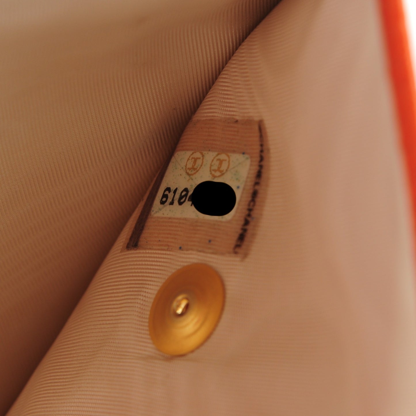 Goatskin Compact CC Flap Wallet Orange