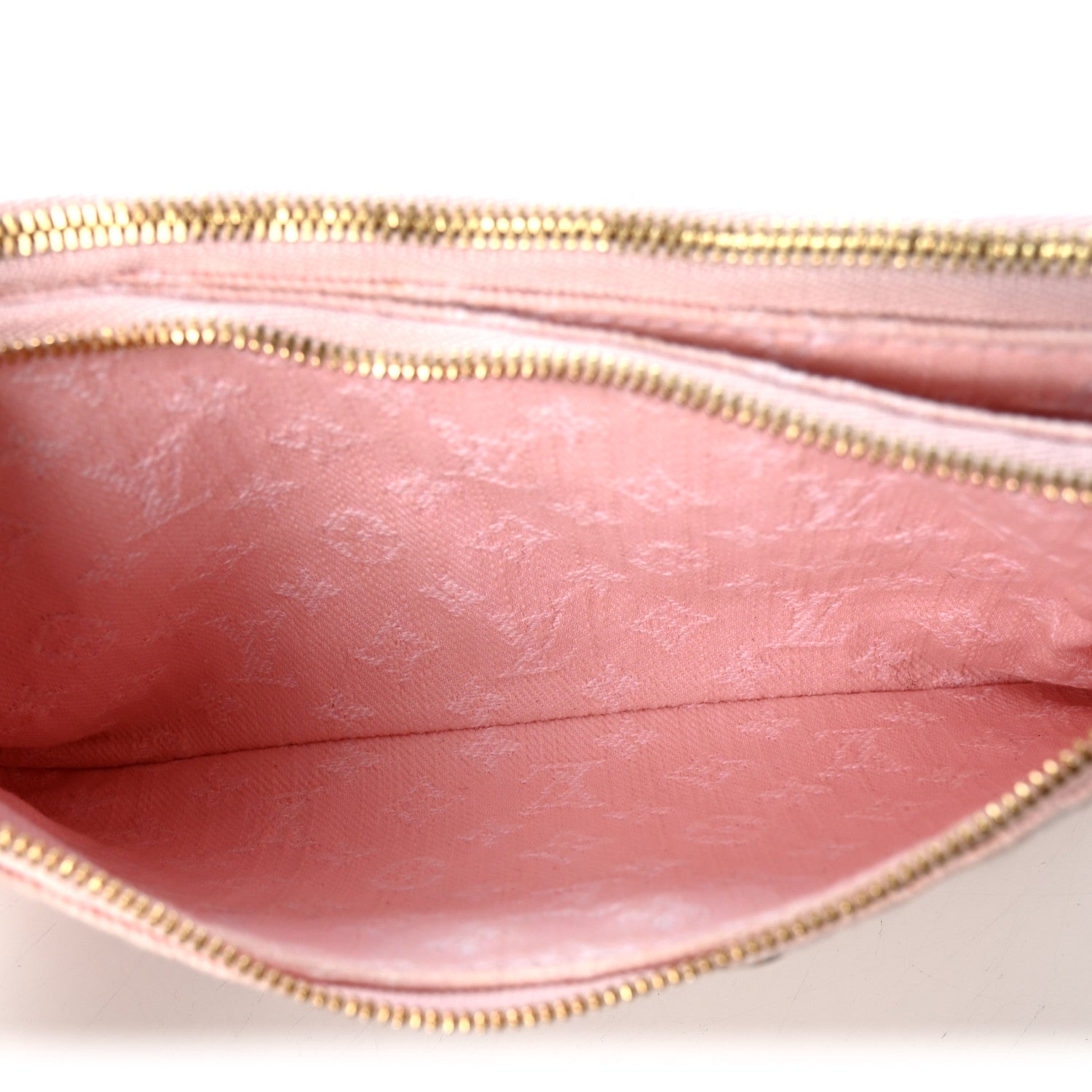 Louis Vuitton Monogram Denim Liv Pochette Washed Pink 5 of 9