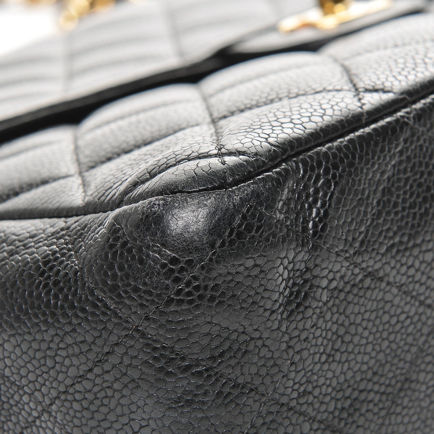 Chanel Caviar Quilted Jumbo Single Flap Black 8 of 11