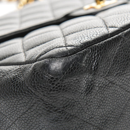 Chanel Caviar Quilted Jumbo Single Flap Black 8 of 11