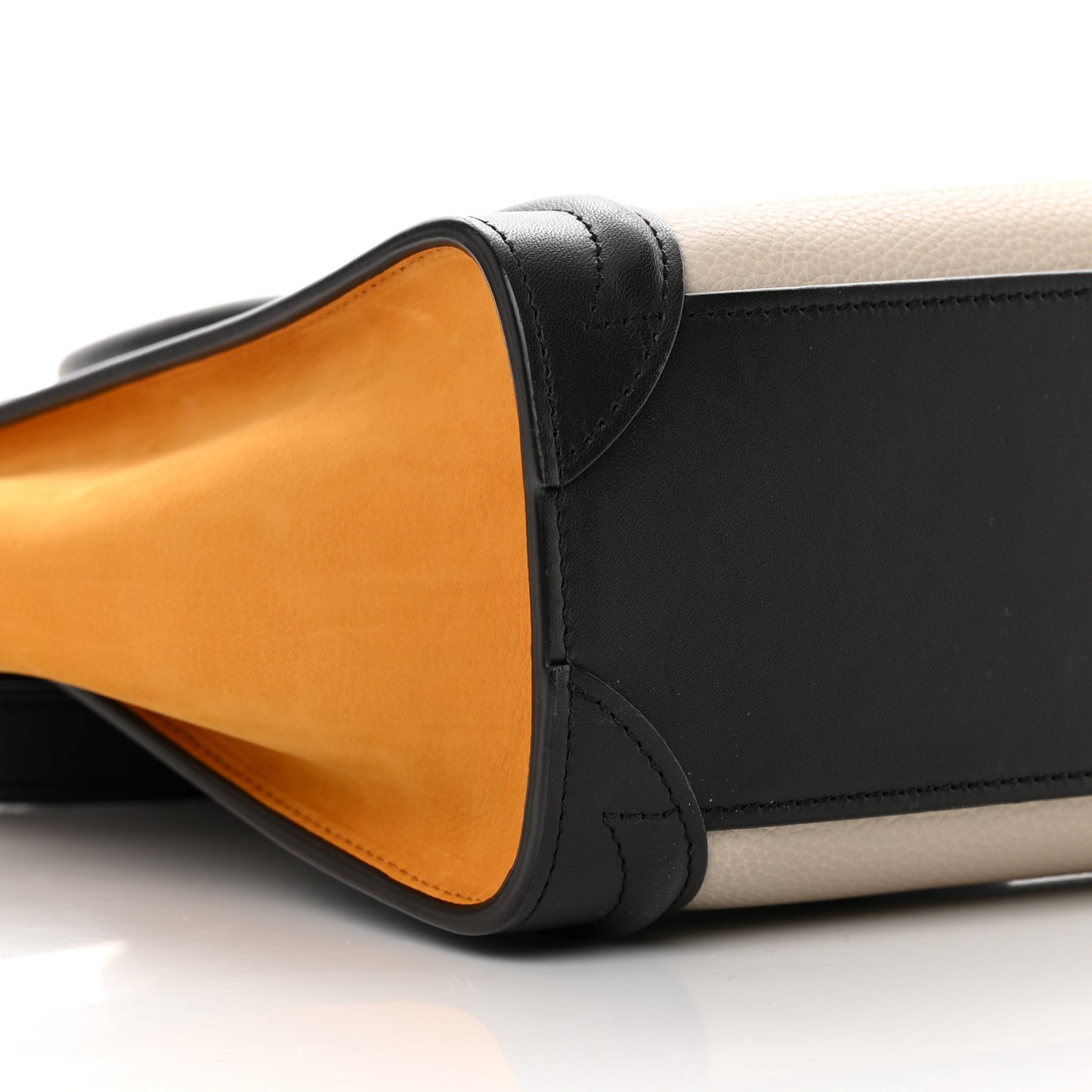 Baby Grained Calfskin Nubuck Nano Tri-Color Luggage Desert
