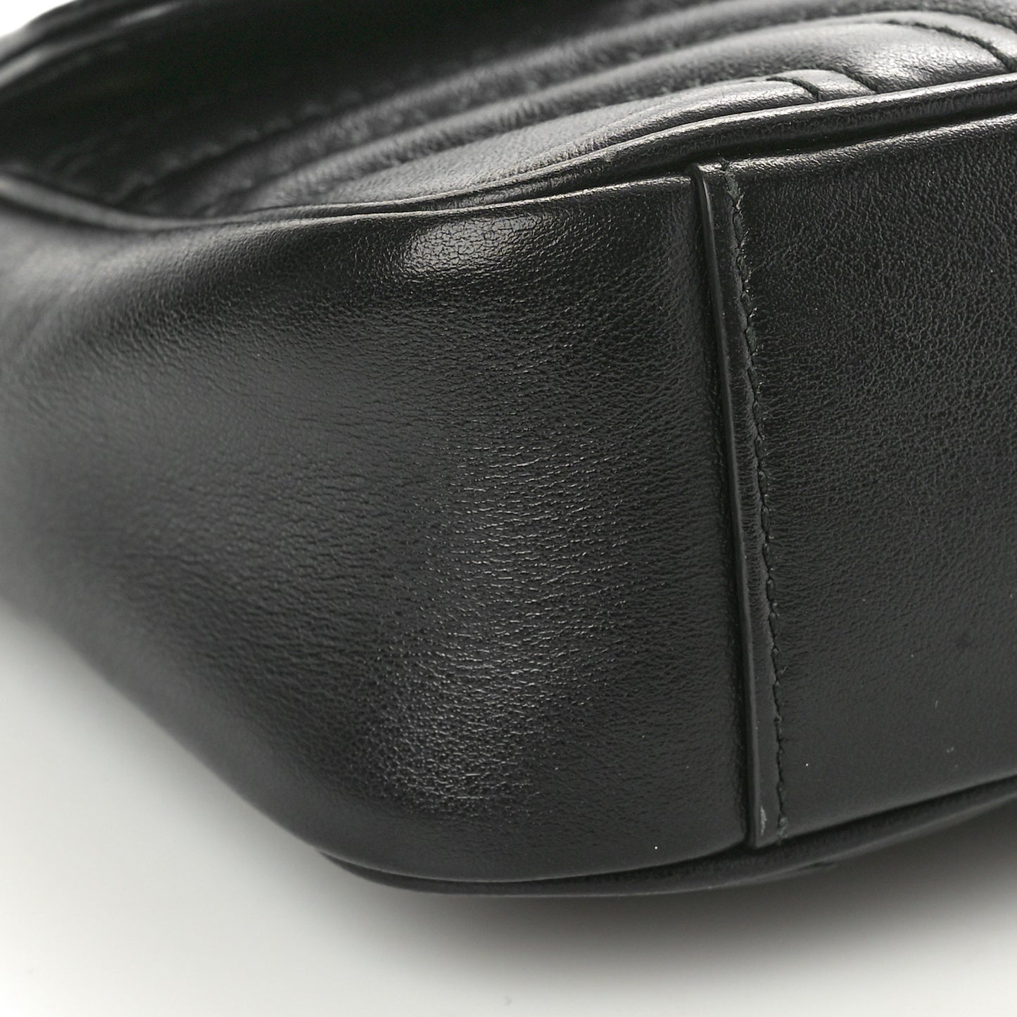 Calfskin Matelasse Mini GG Marmont Shoulder Bag Black