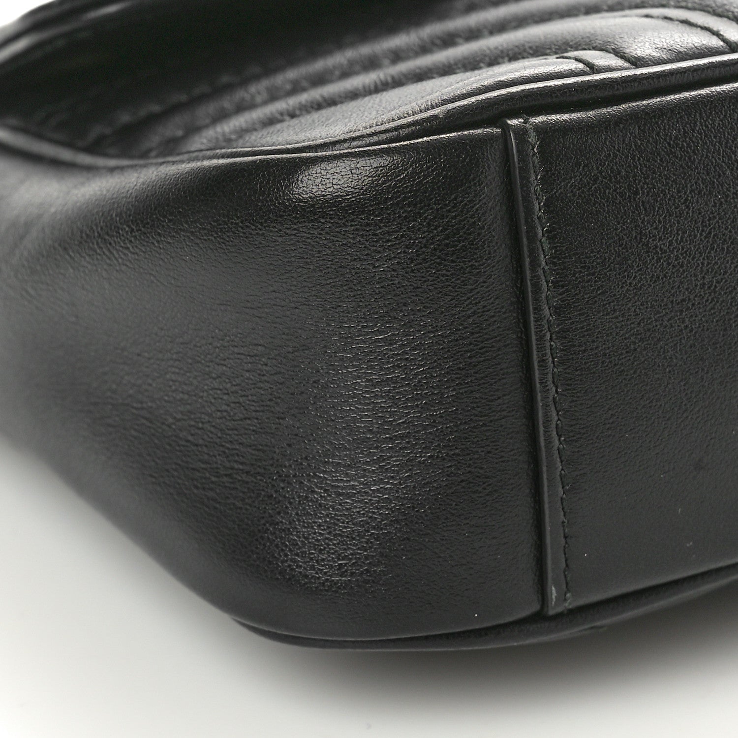 Gucci Calfskin Matelasse Mini GG Marmont Shoulder Bag Black 9 of 10