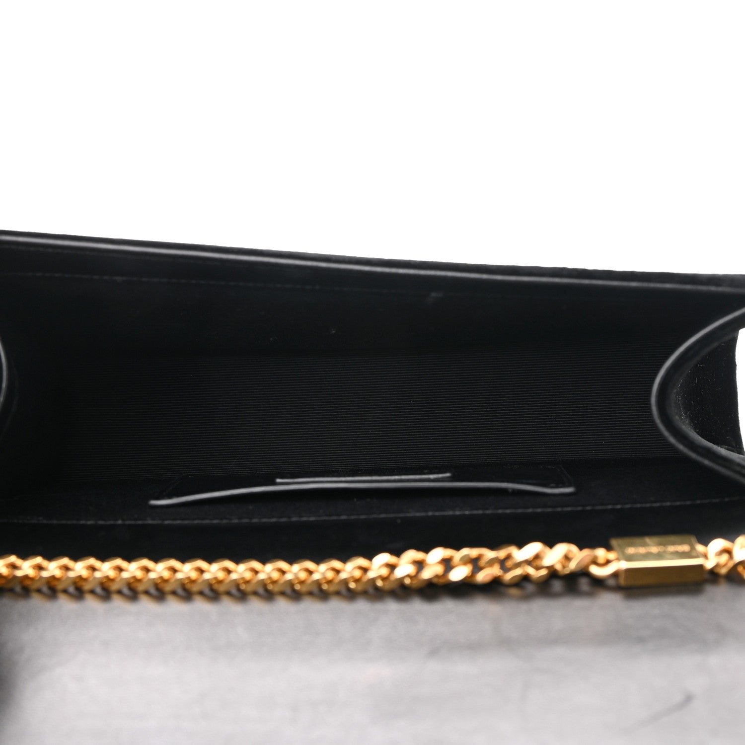Saint Laurent Velvet Medium Monogram Kate Tassel Shoulder Bag Black 5 of 11
