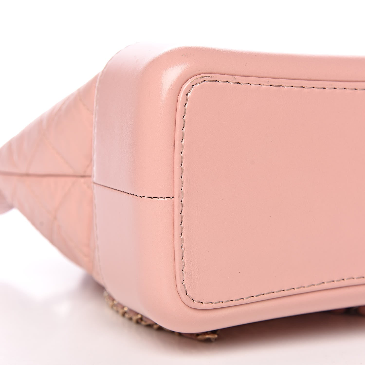Chanel Aged Calfskin Quilted Gabrielle Backpack Light Pink 11 of 12