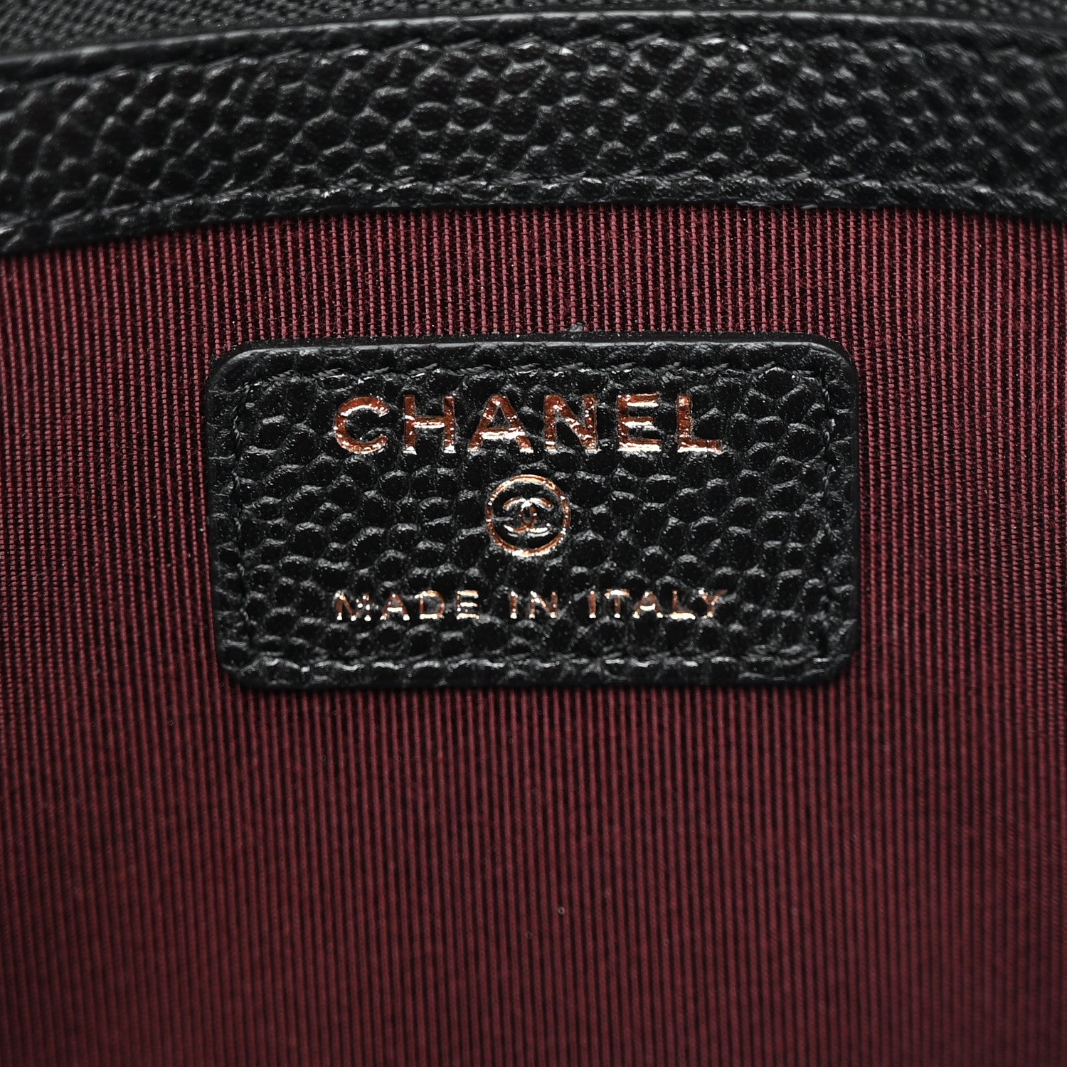 Chanel Caviar Quilted Medium Cosmetic Case Black 6 of 10