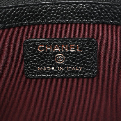 Chanel Caviar Quilted Medium Cosmetic Case Black 6 of 10