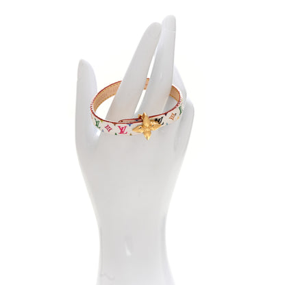 Louis Vuitton LV X TM Monogram Multicolor Mini Flowergram Bracelet 17 White 2 of 7